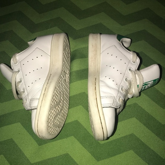 ADIDAS STAN SMITHS LEATHER LACE-UPS - Picture 3 of 8